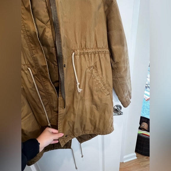 Old Navy Tan Winter Jacket Size Small - Picture 9 of 16